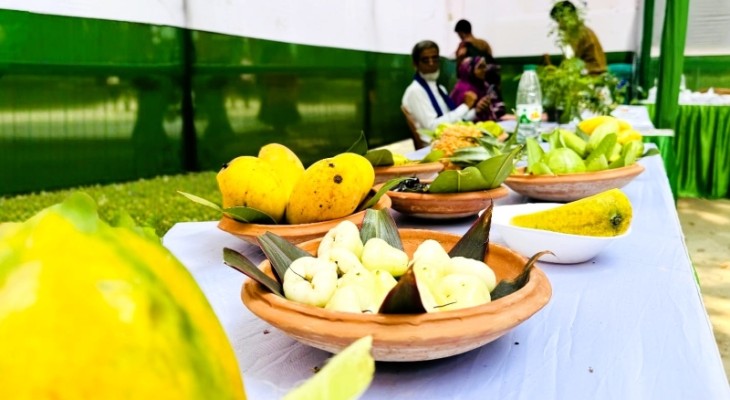 মৌসুমি ফল ও বর্ষার উৎসবে মুখর রাজশাহী কলেজ